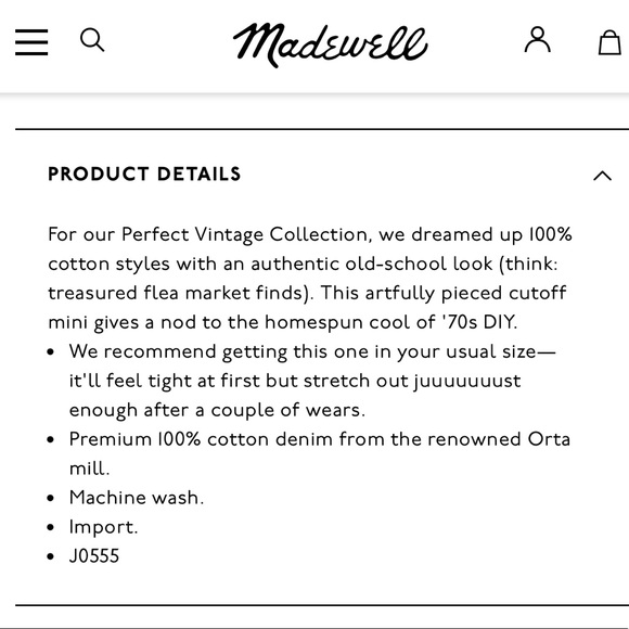 Madewell | Denim A-line mini skirt - Picture 6 of 11